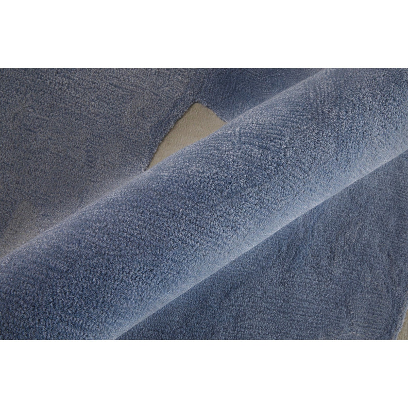 Feizy Anya 8887F Transitional Abstract Rug in Blue/Ivory