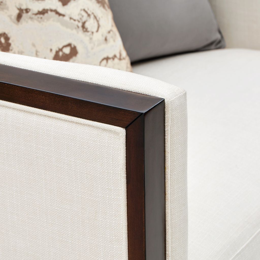 Michael Amini Belmont Place Matching Chair - Cream/Espresso