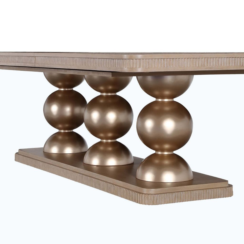 Michael Amini West Kensington Rectangular Dining Table - Sea Salt Caramel