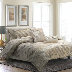 Michael Amini Astaire 5-Piece Comforter Set - Patina