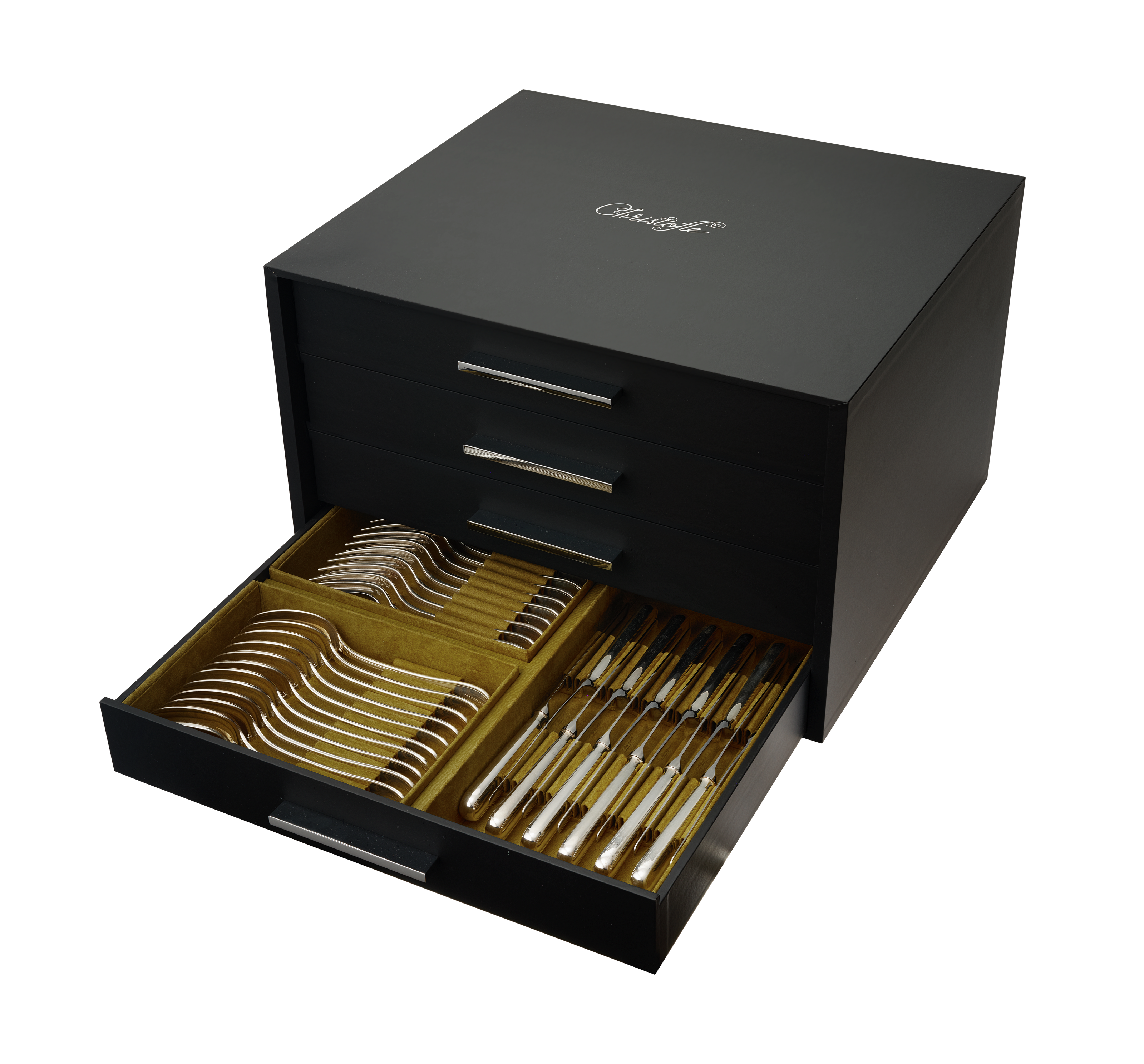 Christofle Malmaison Silver Plated Cutlery Set