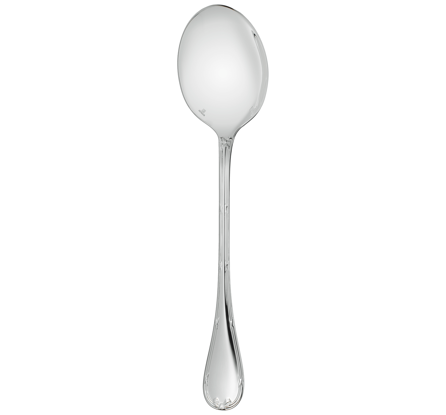 Christofle Rubans Silver Plated Salad Serving Spoon