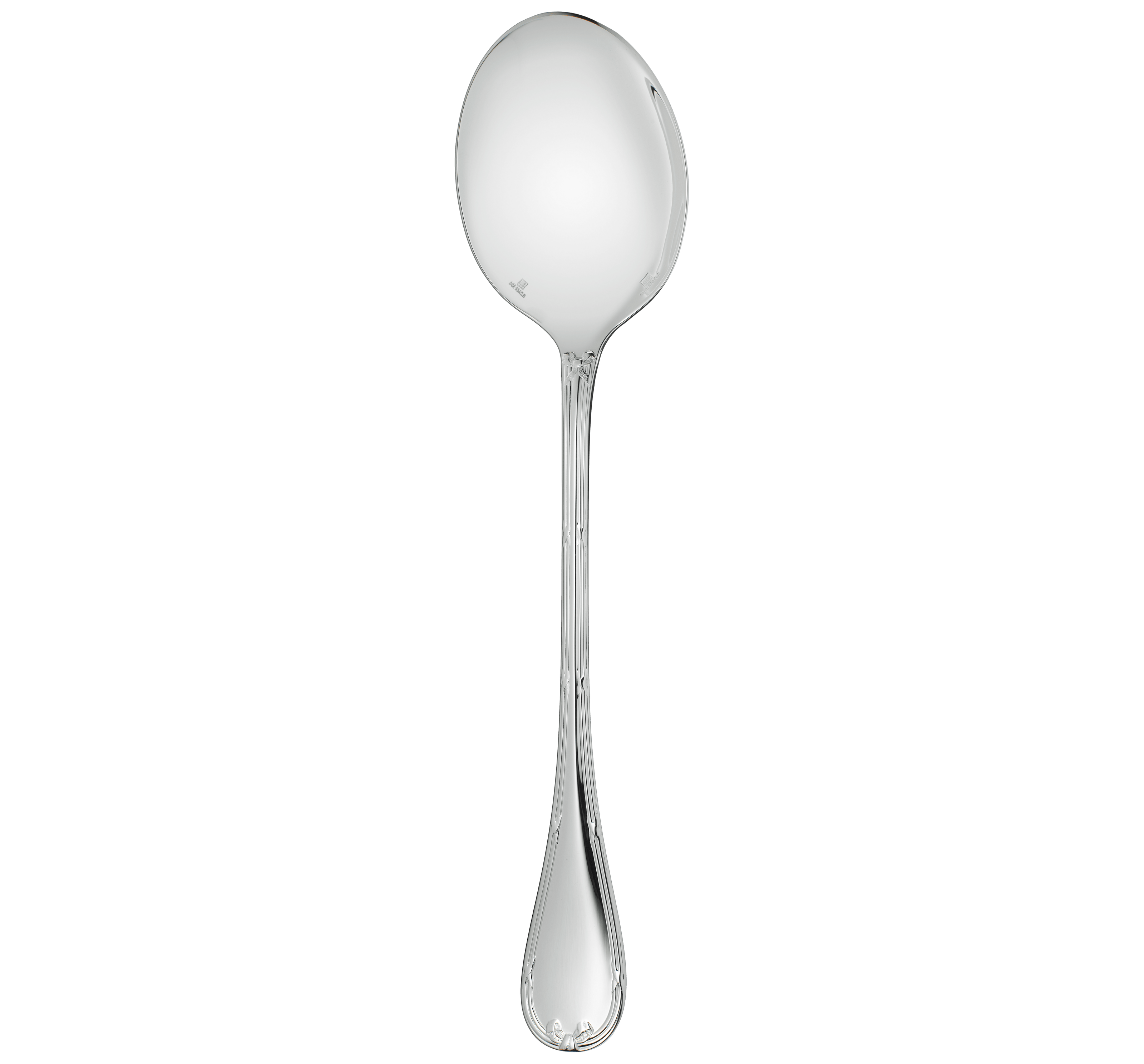 Christofle Rubans Silver Plated Salad Serving Spoon