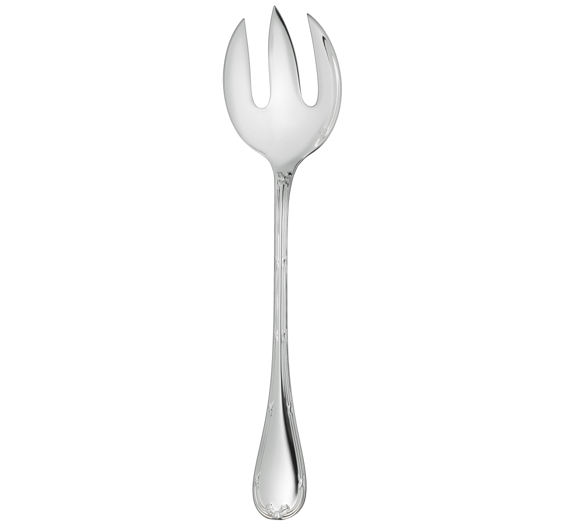 Christofle Rubans Silver Plated Salad Serving Fork