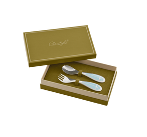 Christofle Talisman Silver Plated 2-Piece Cutlery Set For Baby