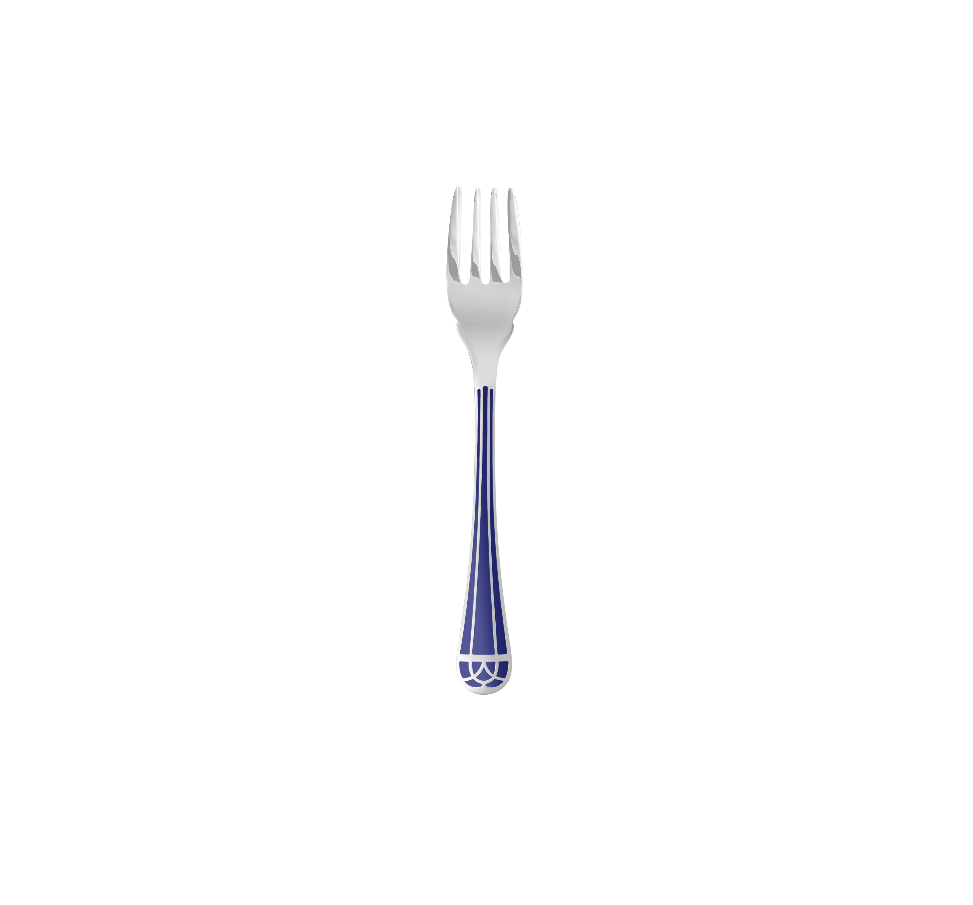 Christofle Talisman Silver Plated Fish Fork Blue