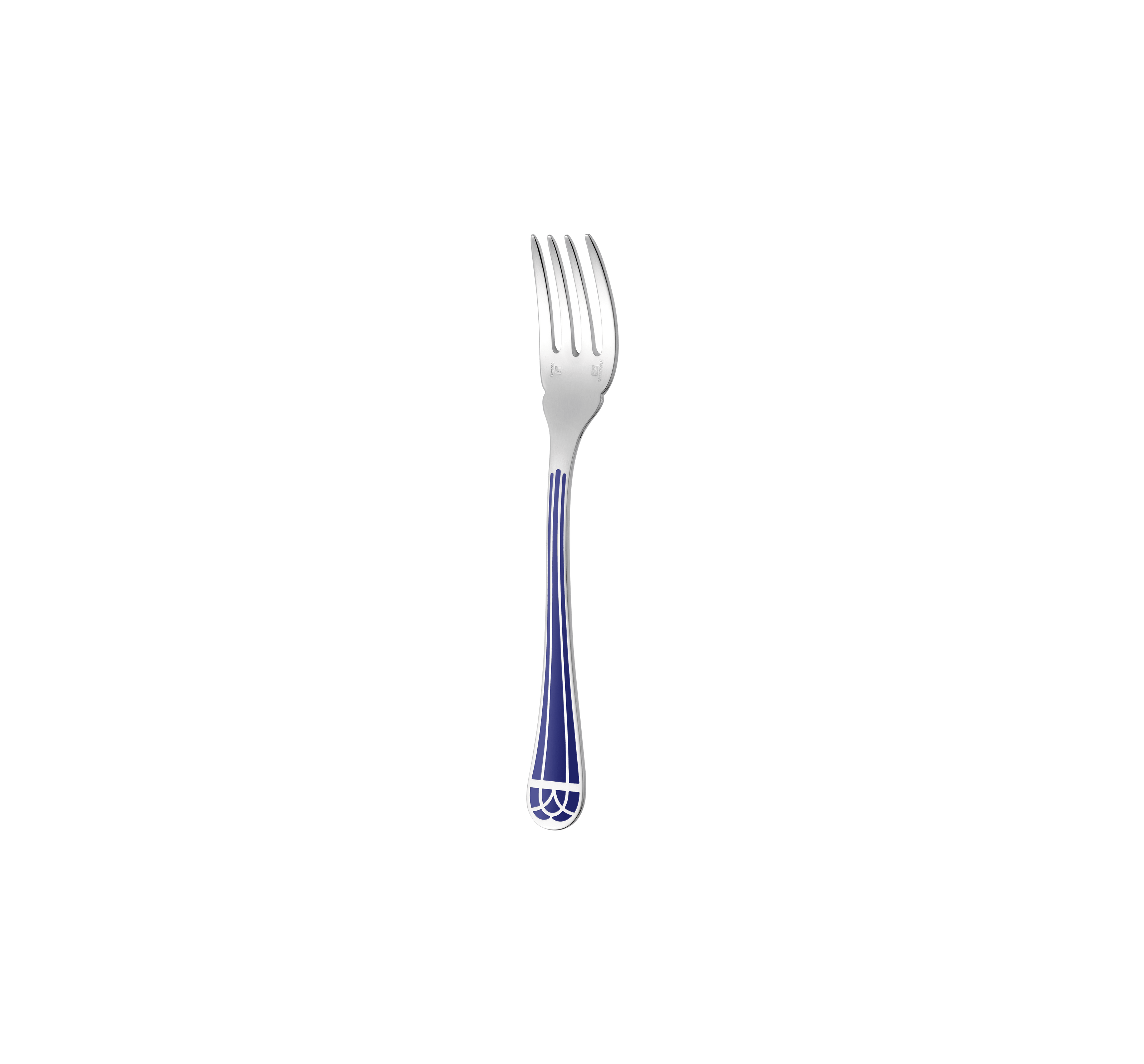 Christofle Talisman Silver Plated Fish Fork Blue