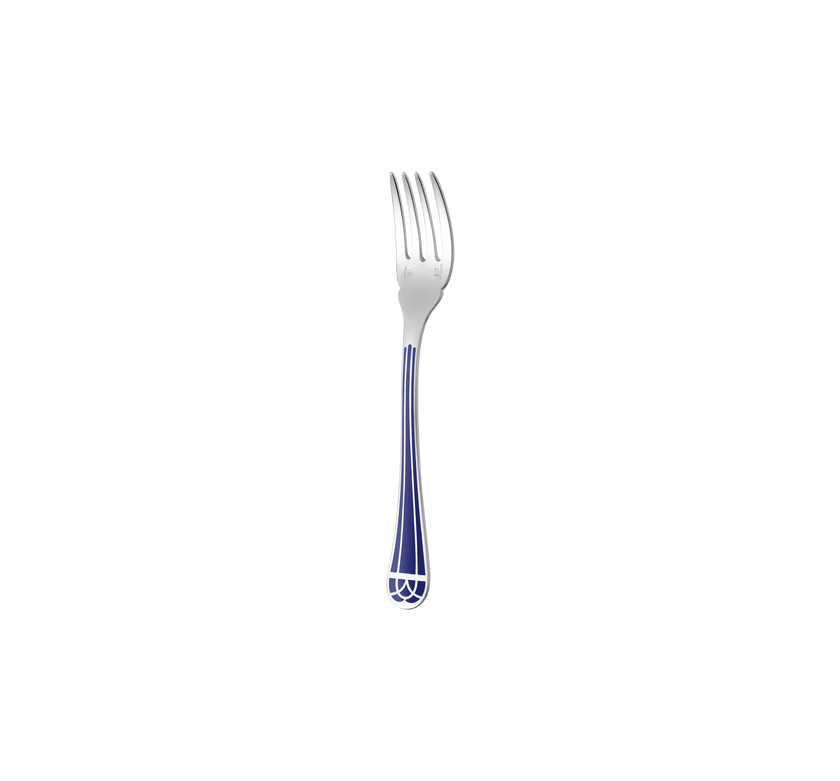 Christofle Talisman Silver Plated Fish Fork Blue