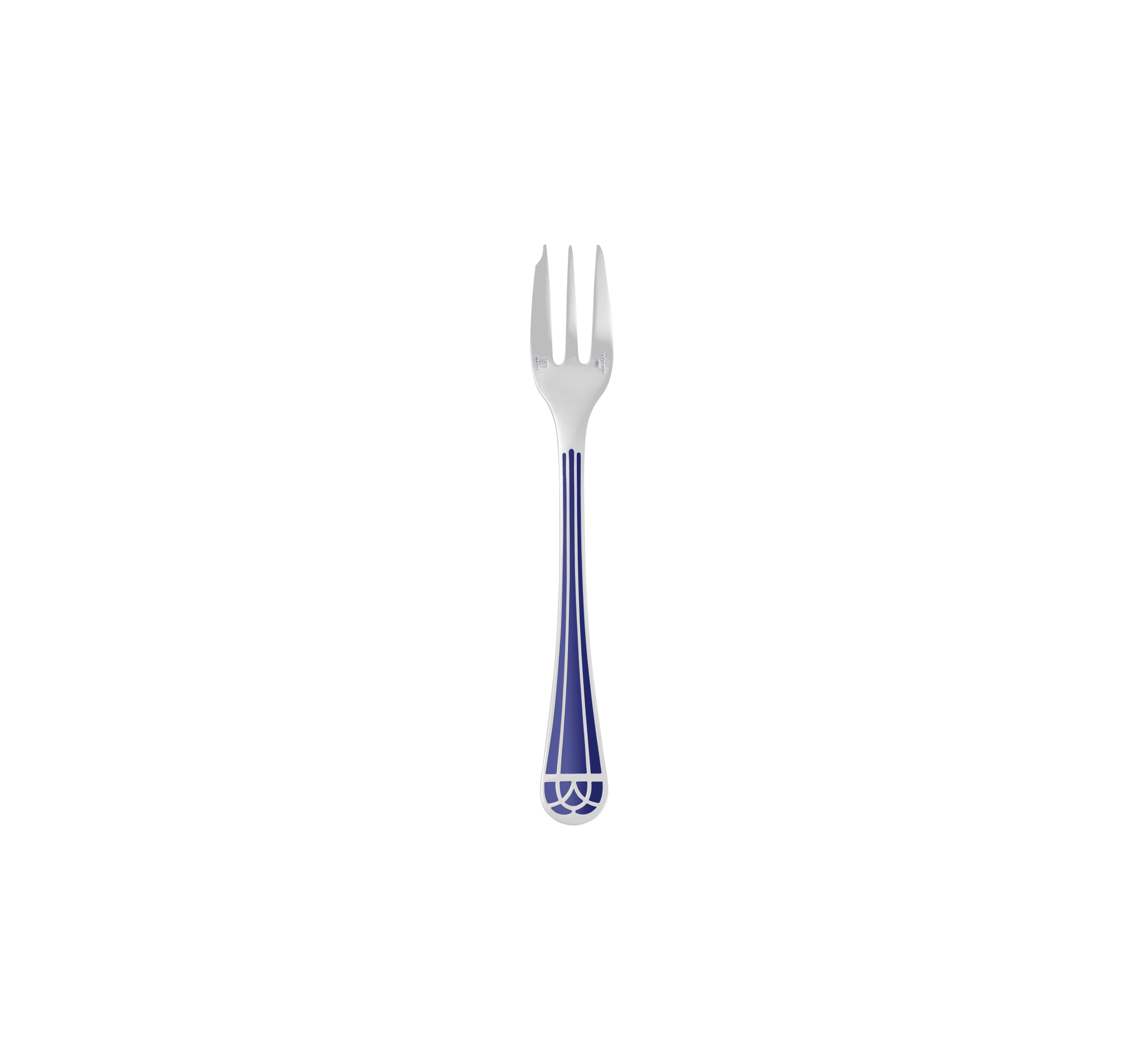 Christofle Talisman Silver Plated Cake Fork Blue