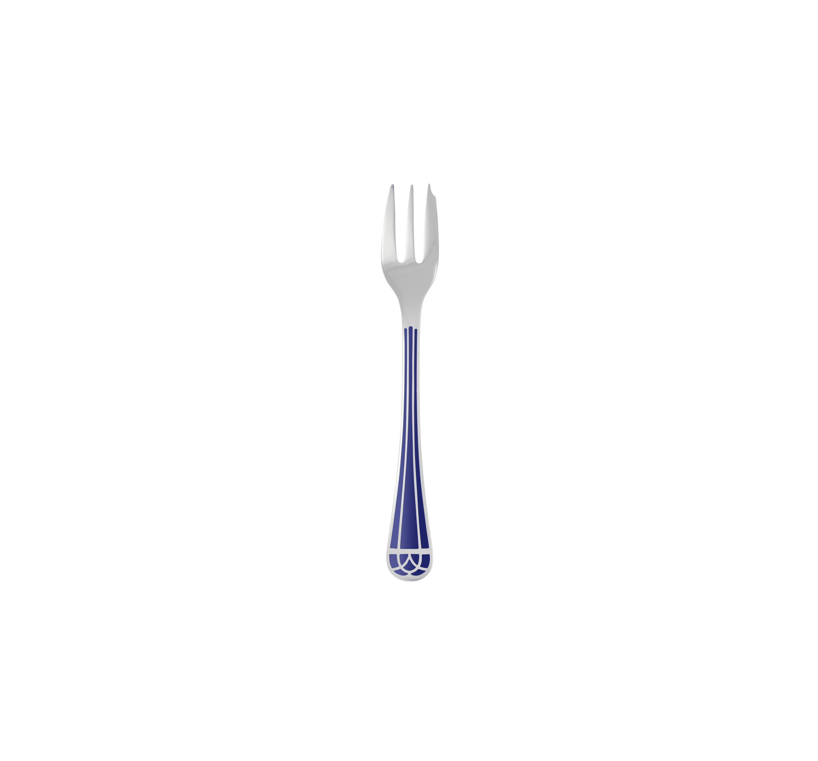Christofle Talisman Silver Plated Cake Fork Blue