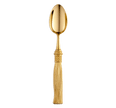 Christofle Pompon Silver Plated Gilded 4-Piece Cutlery Set