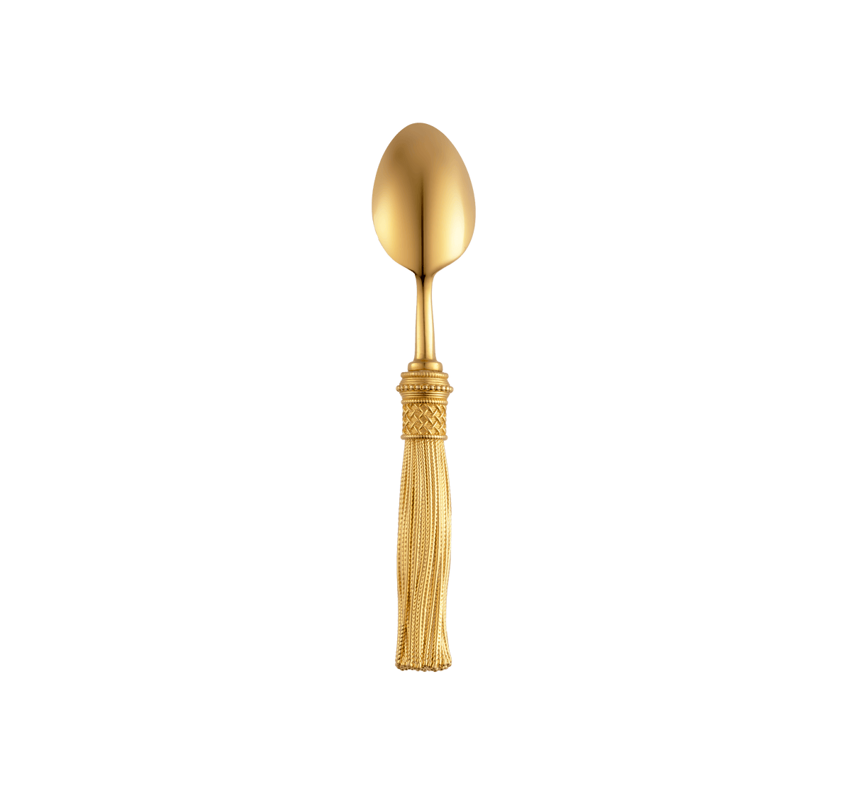 Christofle Pompon Silver Plated Gilded 4-Piece Cutlery Set