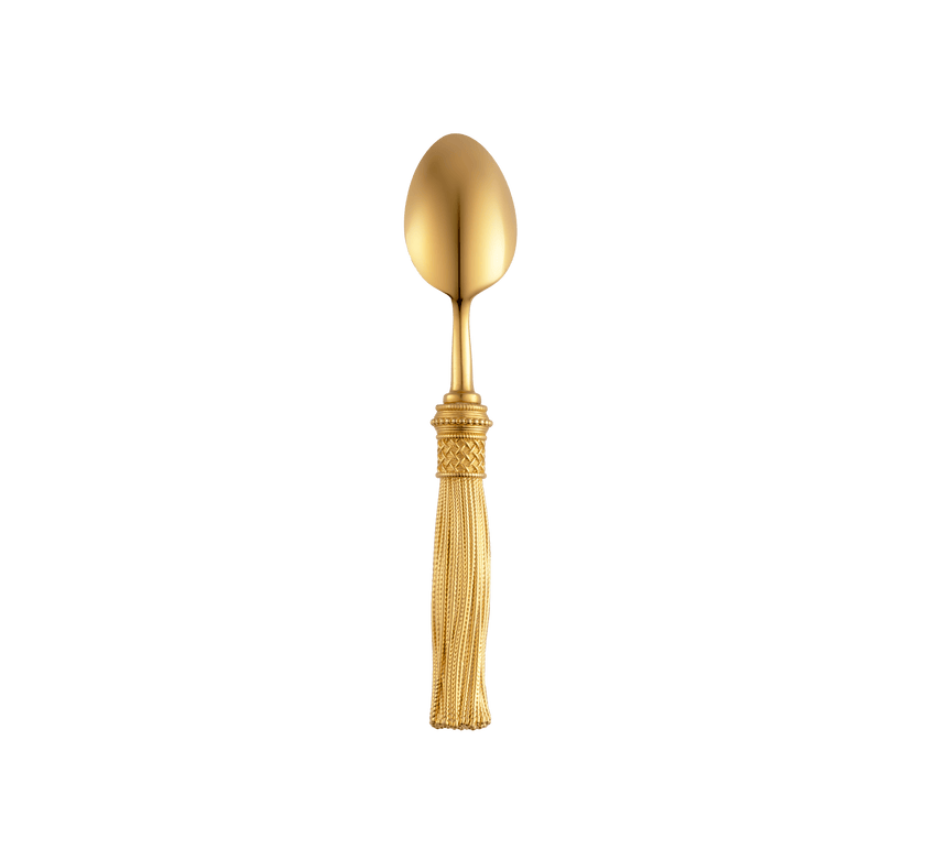 Christofle Pompon Silver Plated Gilded 4-Piece Cutlery Set