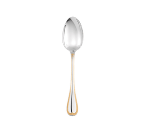 Christofle Malmaison Silver Plated Gold Accents Tablespoon