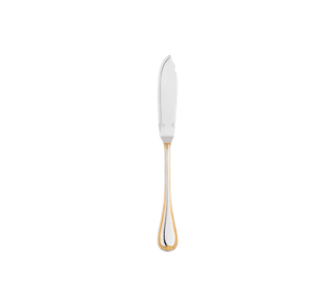 Christofle Malmaison Silver Plated Gold Accents Fish Knife