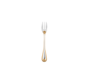 Christofle Malmaison Silver Plated Gold Accents Cake Fork