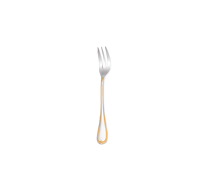 Christofle Malmaison Silver Plated Gold Accents Cake Fork