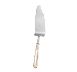 Christofle Malmaison Silver Plated Gold Accents Cake Slice