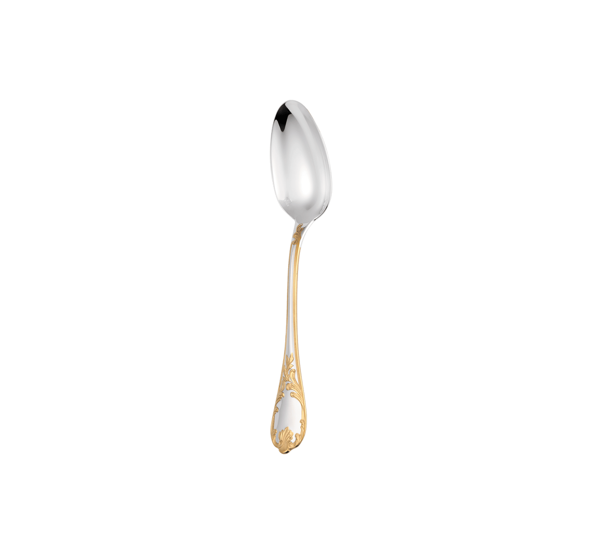 Christofle Marly Silver Plated Gold Accents Dessert Spoon