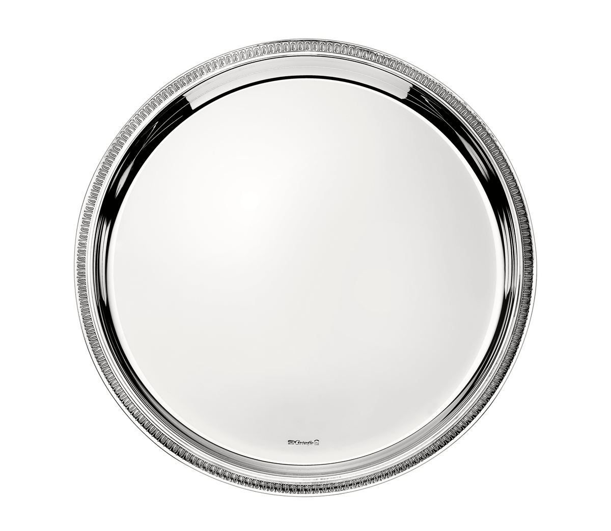 Christofle Malmaison Silver Plated Round Tray