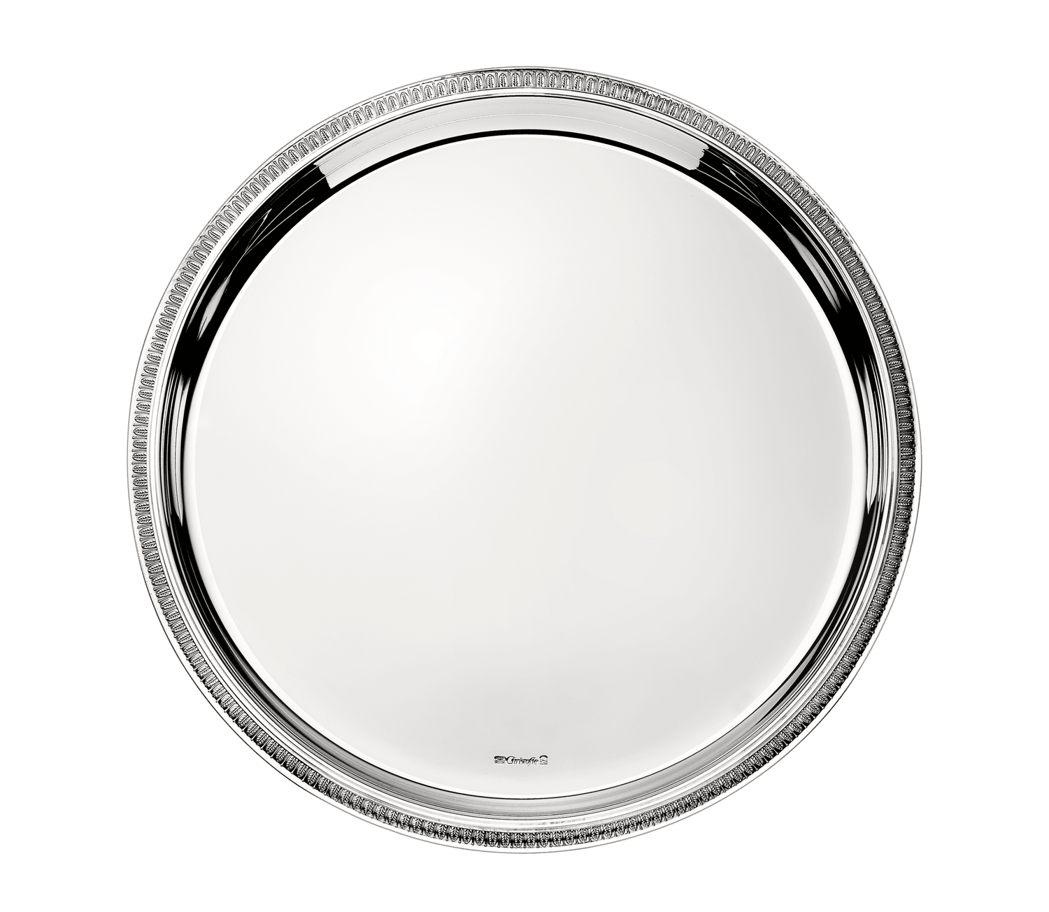 Christofle Malmaison Silver Plated Round Tray