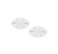 Christofle Malmaison Silver Plated 2 Glass Coasters Palmettes