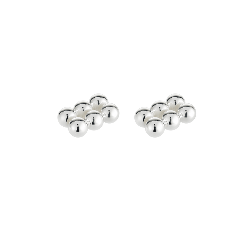 Christofle Perles Silver Plated Place Card Holders -Set of 2