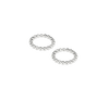 Christofle Perles Silver Plated Napkin Rings -Set of 2