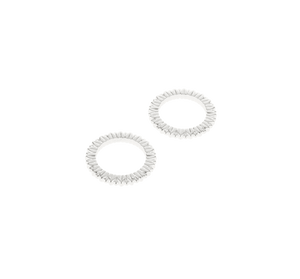 Christofle Malmaison Silver Plated 2 Napkin Rings Palmettes
