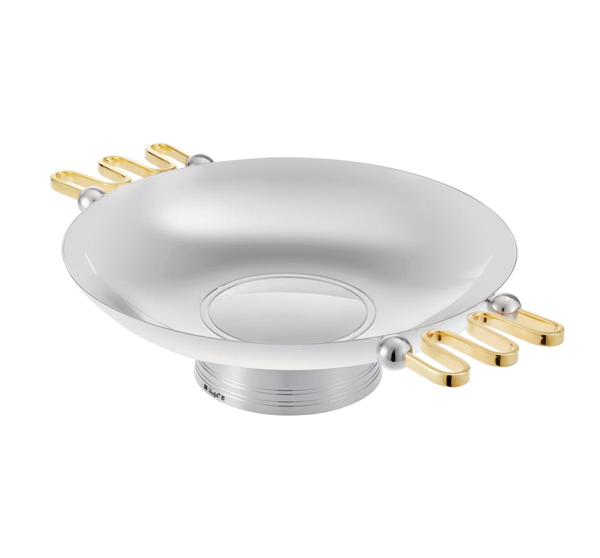 Christofle Les Collections Historiques Silver Plated Bowl With Gilded Handles 36 Cm Fjerdingstad