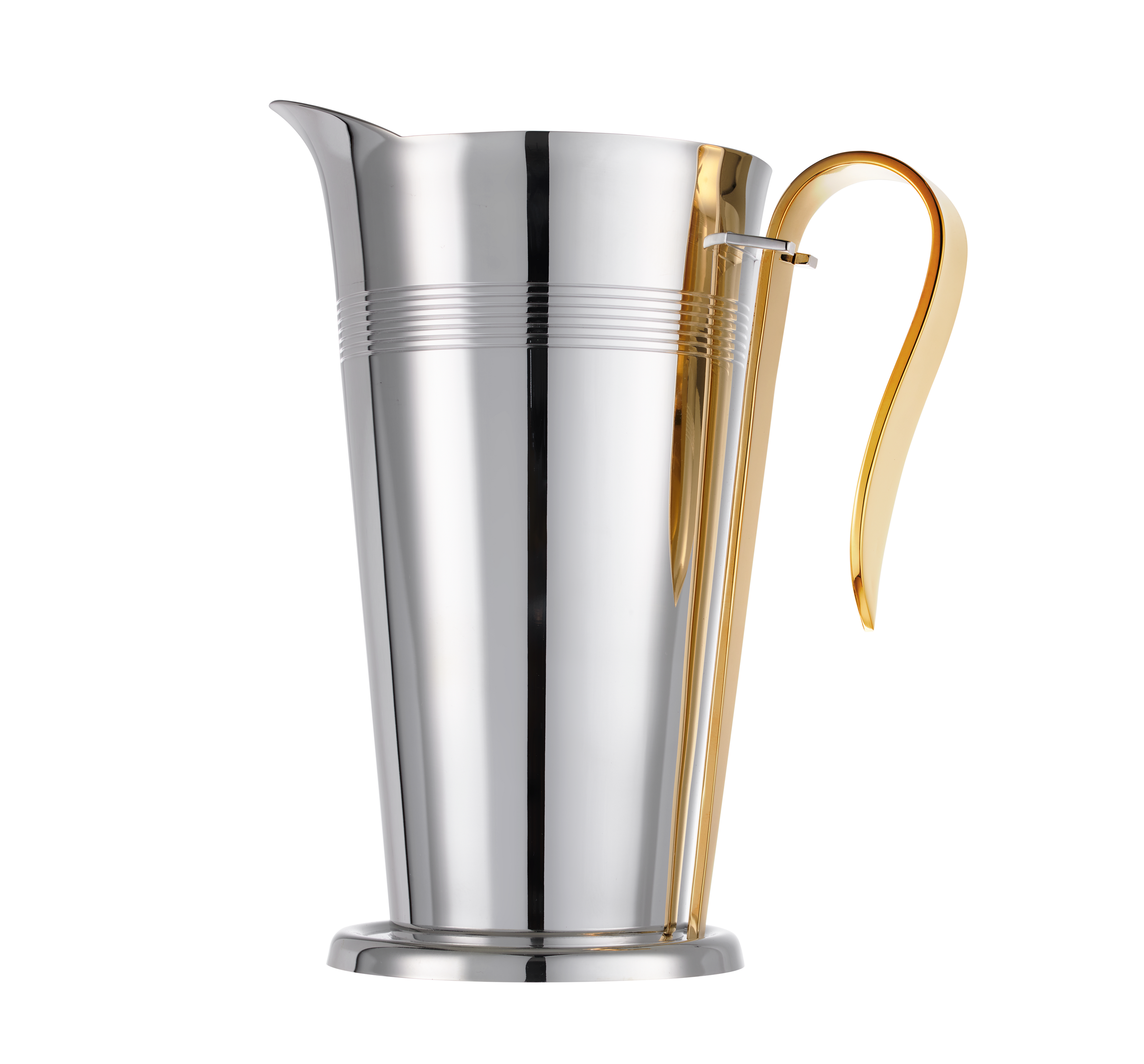 Christofle Les Collections Historiques Silver Plated Water Pitcher With Gilded Handle Fjerdingstad