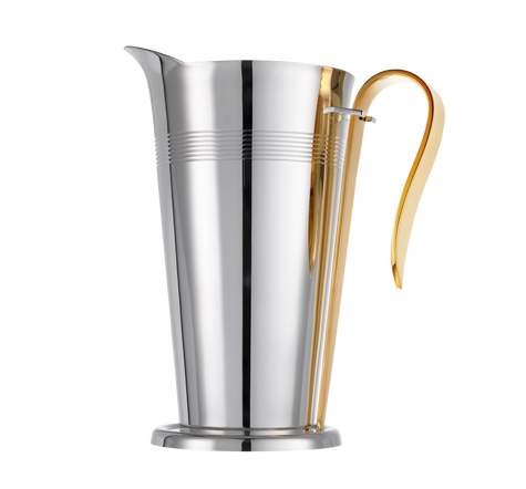 Christofle Les Collections Historiques Silver Plated Water Pitcher With Gilded Handle Fjerdingstad