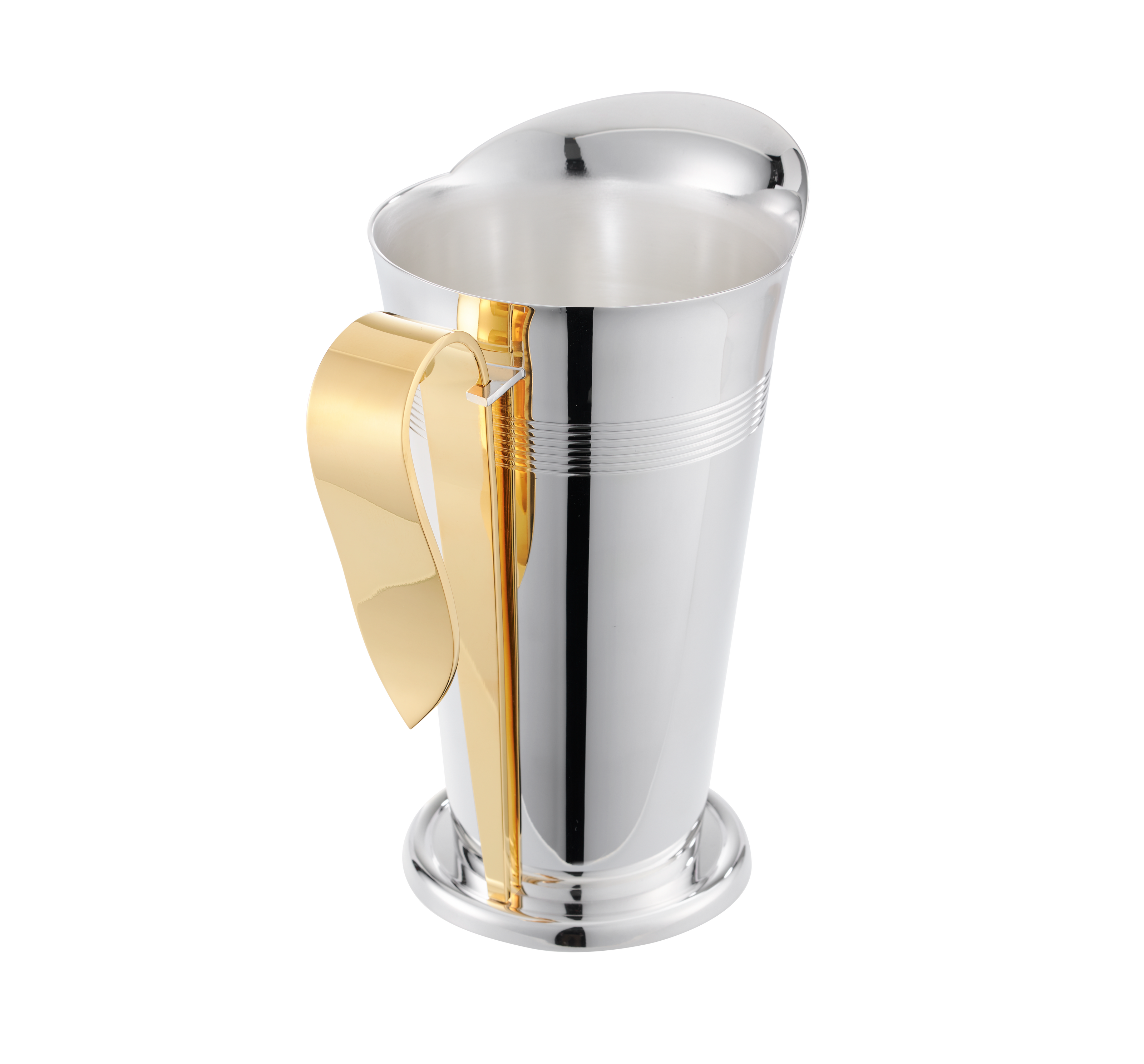 Christofle Les Collections Historiques Silver Plated Water Pitcher With Gilded Handle Fjerdingstad