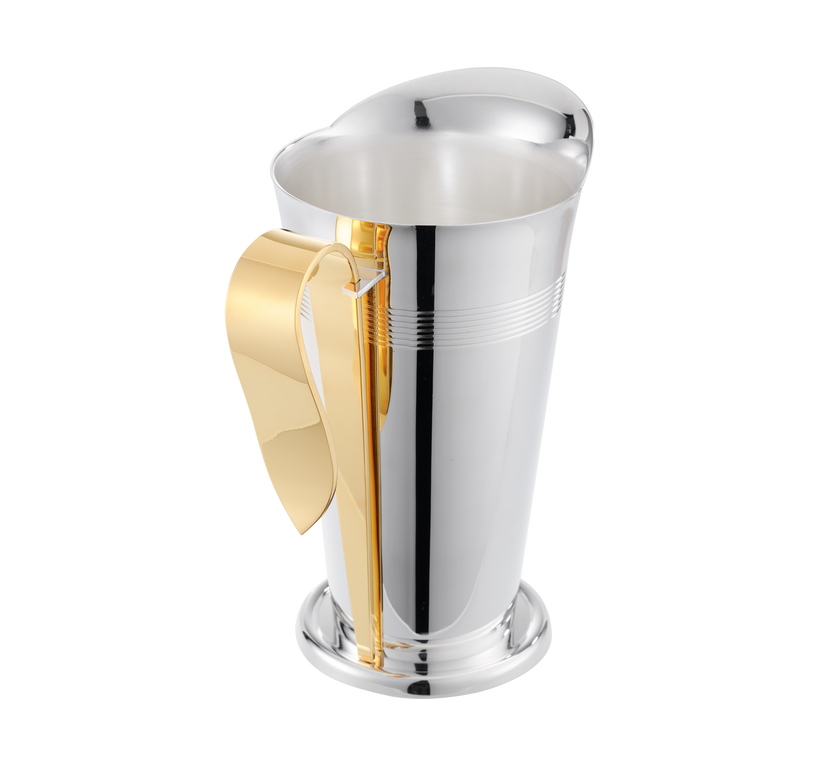 Christofle Les Collections Historiques Silver Plated Water Pitcher With Gilded Handle Fjerdingstad