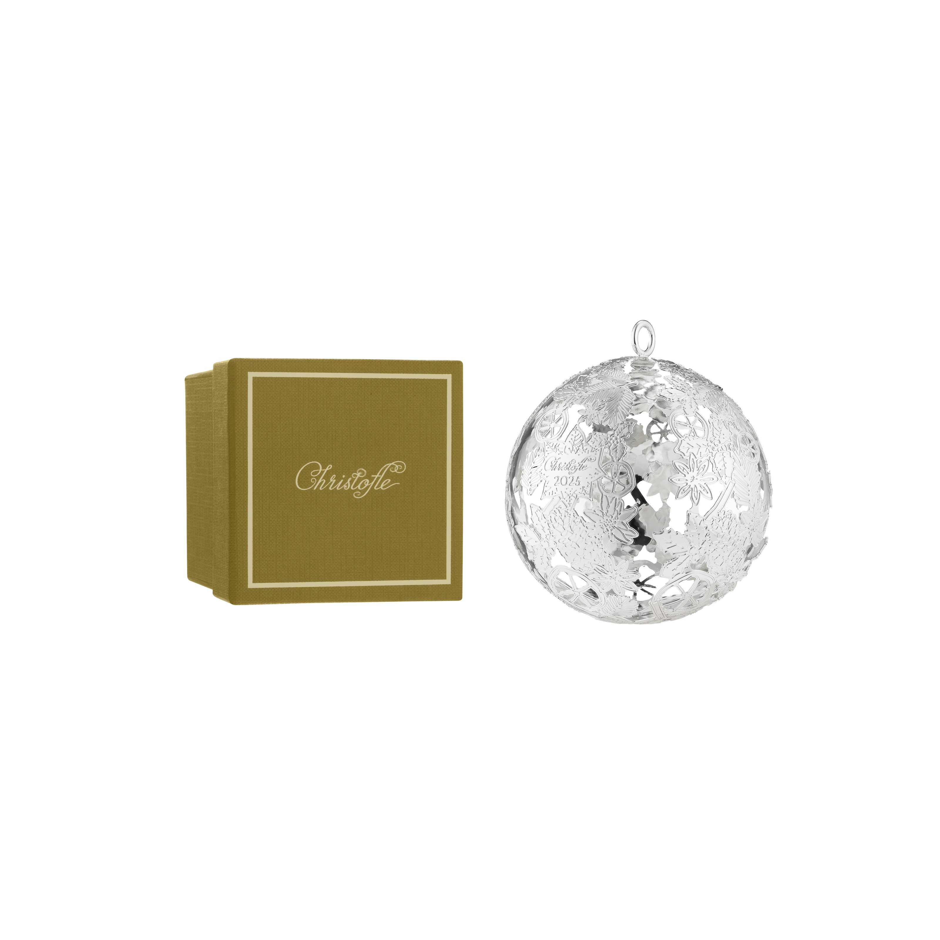 Christofle Bouquet Givré Christmas Ornament