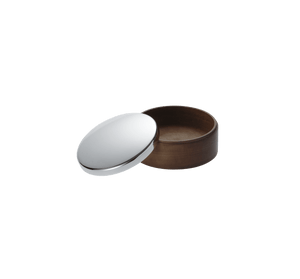 Christofle Uni Silver Plated Round Box 8 Cm