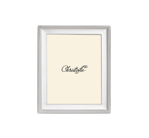 Christofle Perles Silver-Plated 7 x 9' Picture Frame