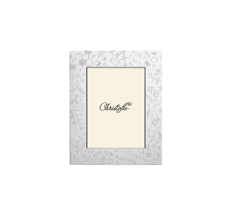 Christofle Graffiti Silver-Plated 5' x 7' Picture Frame