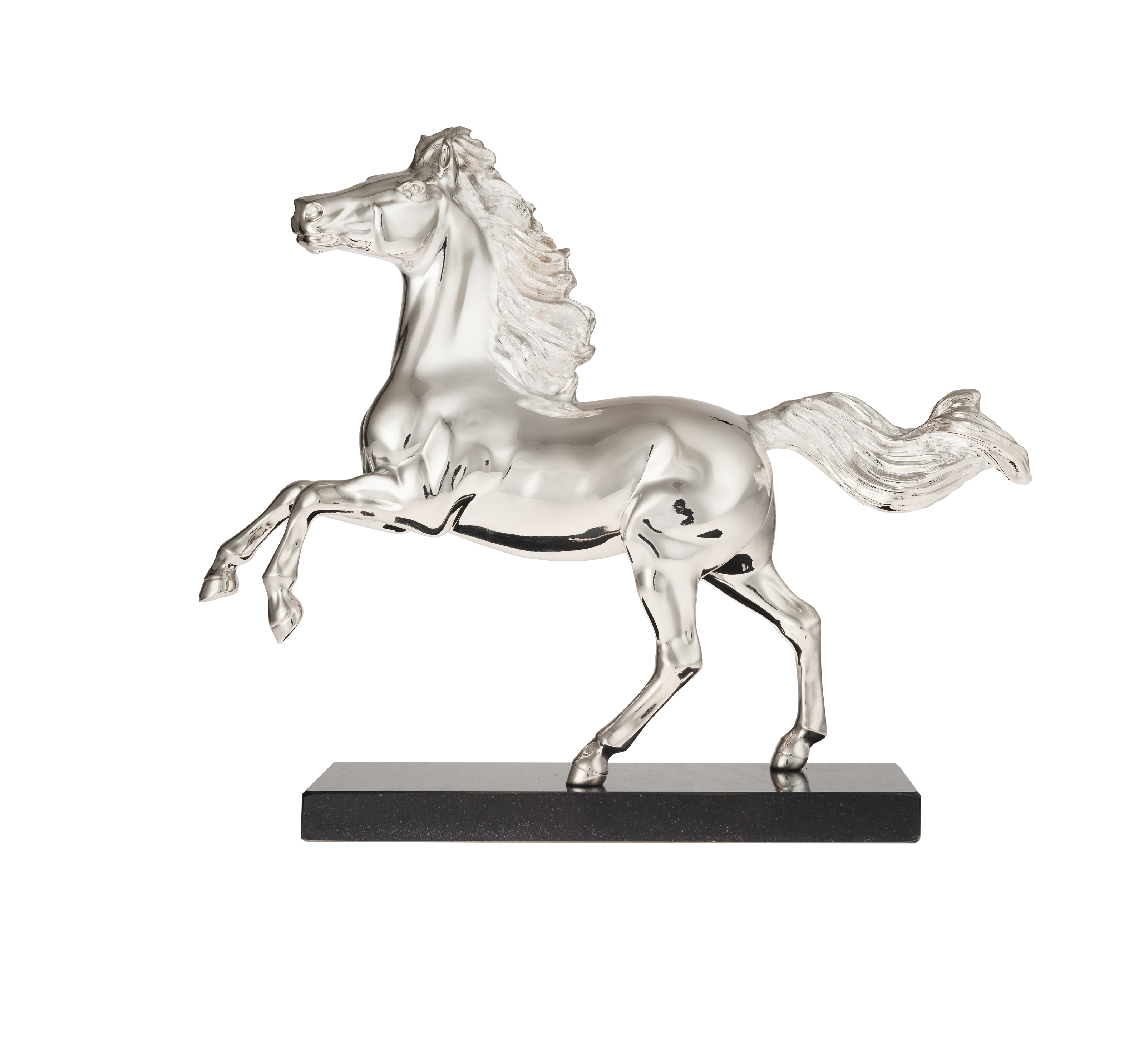 Christofle Sculpture Animalière Silver Plated Sculpture Horse Cny