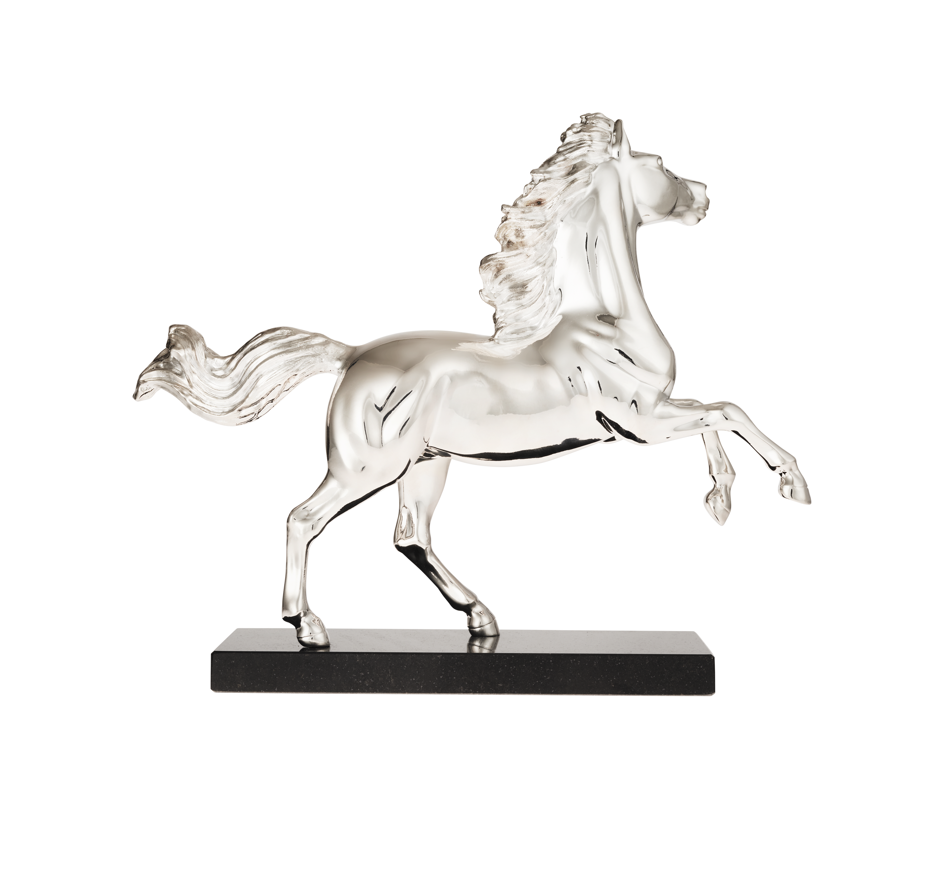 Christofle Sculpture Animalière Silver Plated Sculpture Horse Cny