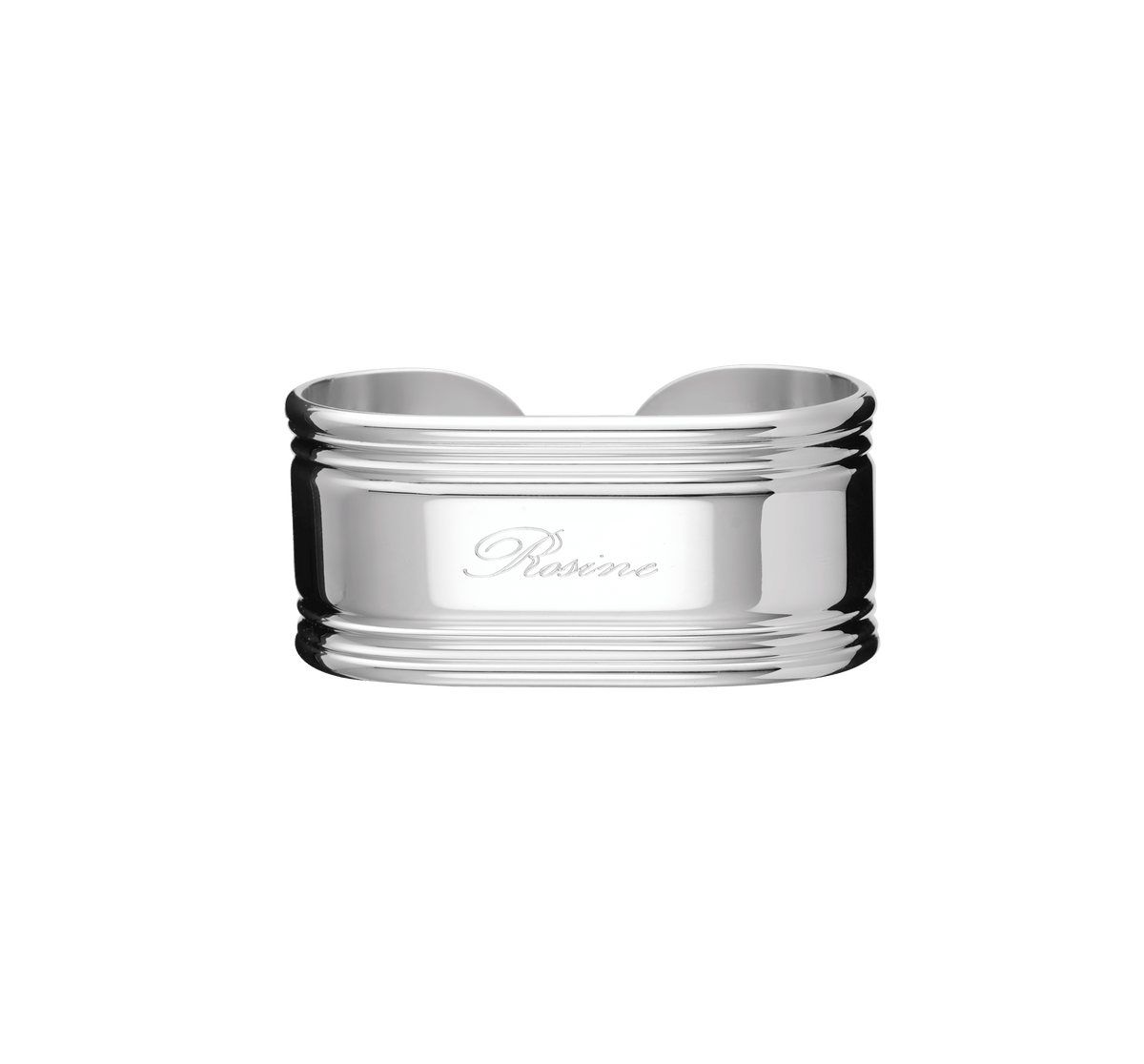 Christofle Rosine Silver Plated Napkin Ring Open