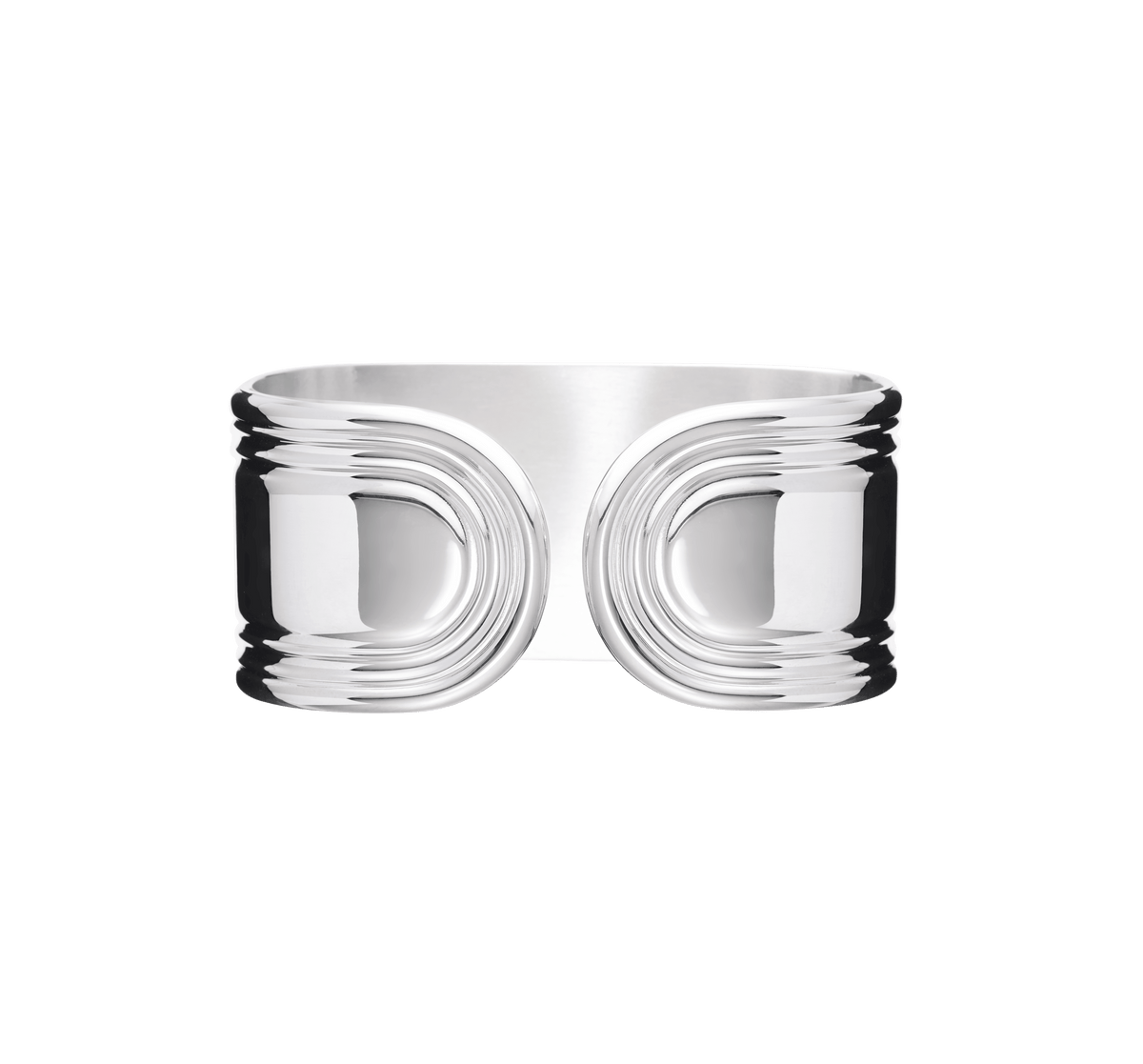 Christofle Rosine Silver Plated Napkin Ring Open