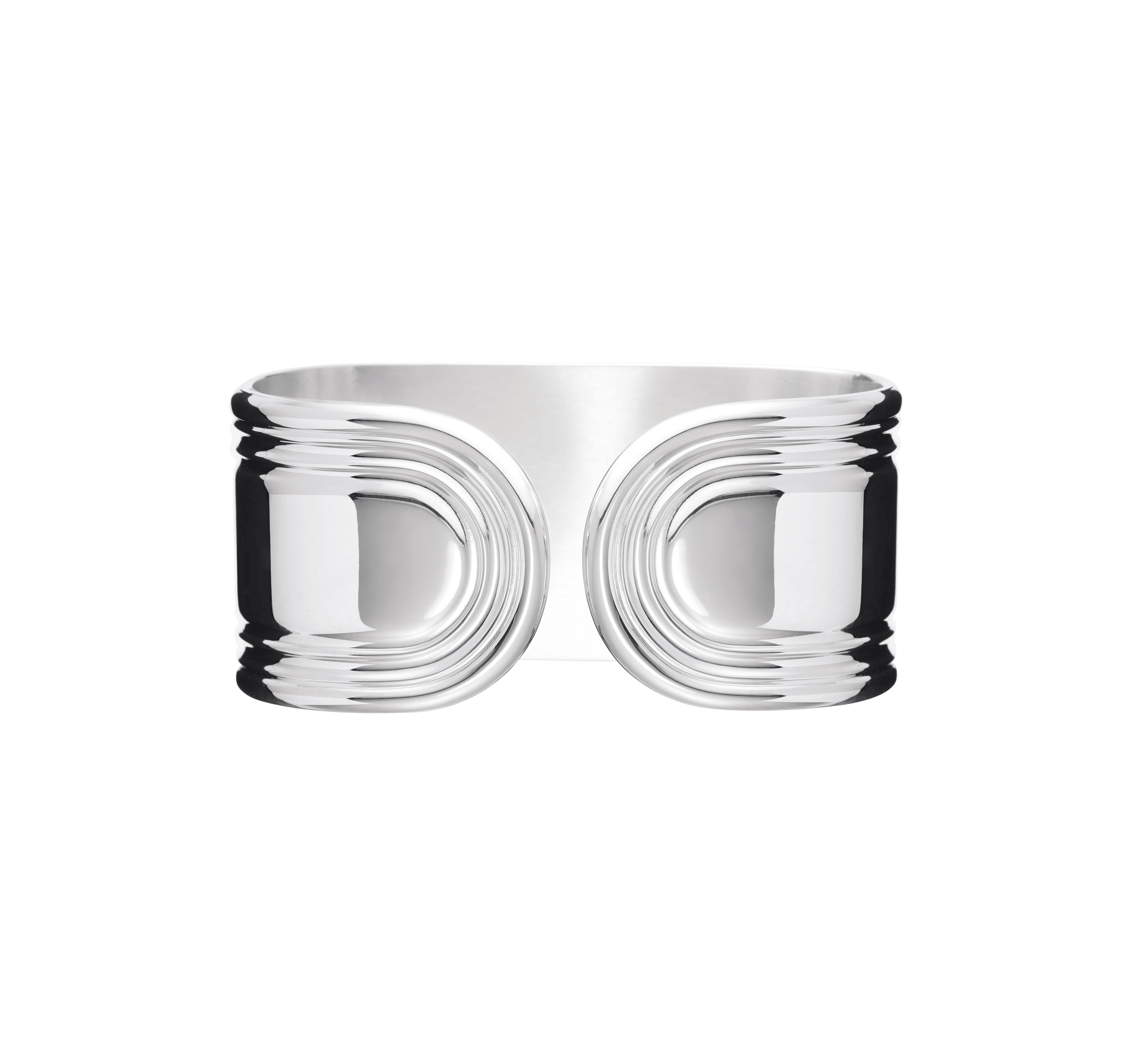 Christofle Rosine Silver Plated Napkin Ring Open
