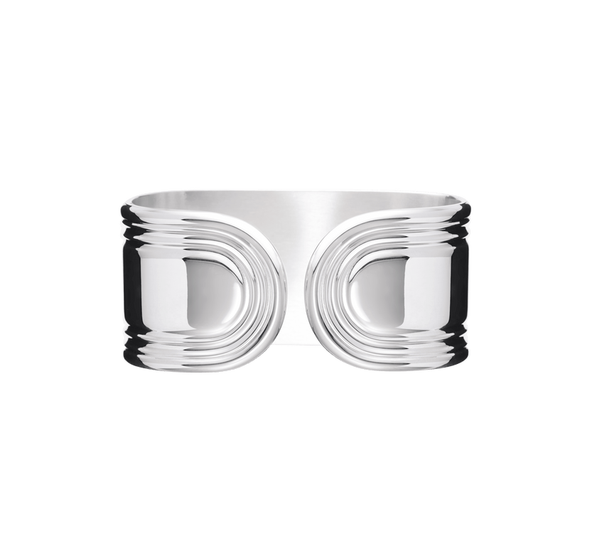 Christofle Rosine Silver Plated Napkin Ring Open