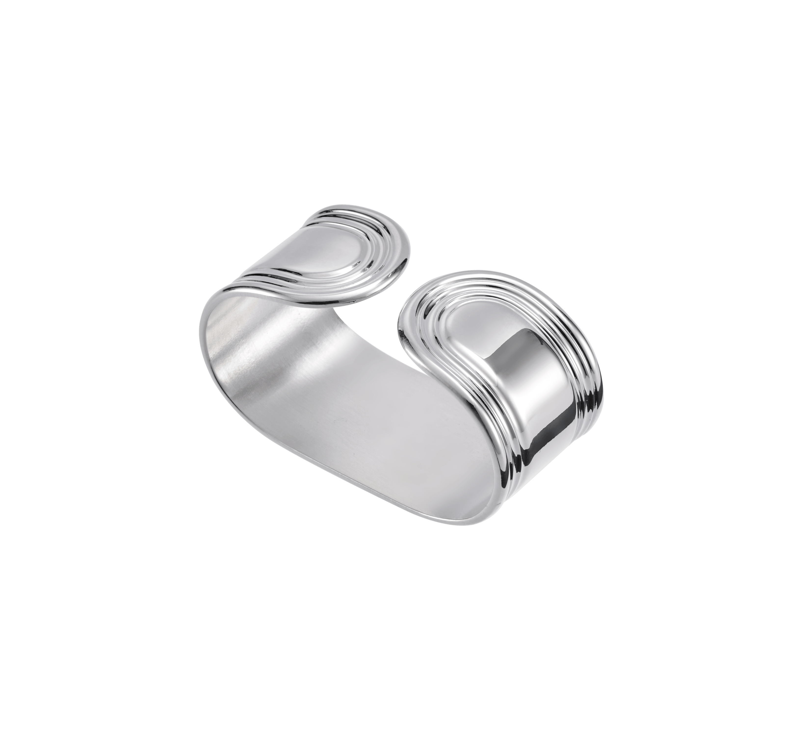 Christofle Rosine Silver Plated Napkin Ring Open