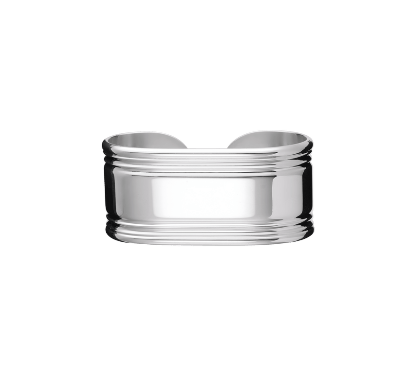 Christofle Rosine Silver Plated Napkin Ring Open