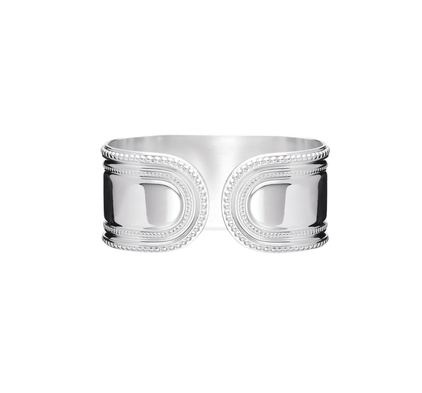 Christofle Marie-Rose Silver Plated Napkin Ring Open Marie-Rose
