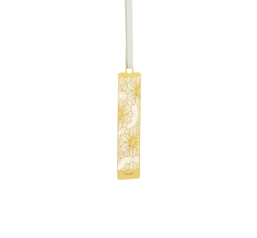 Christofle Malmaison Impériale Gilded Metal Bookmark