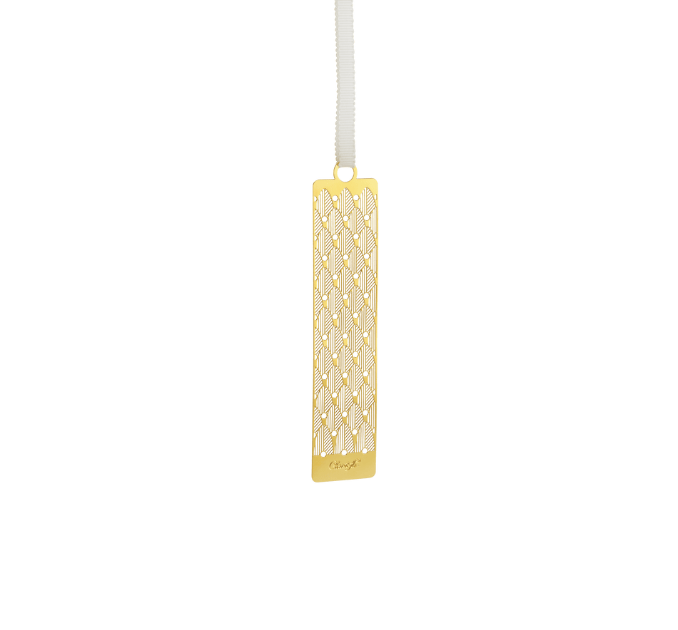 Christofle Malmaison Impériale Gilded Metal Bookmark