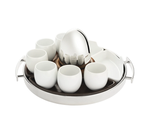 Christofle Mood Coffee Porcelain Espresso Coffee Cup-Set of 2